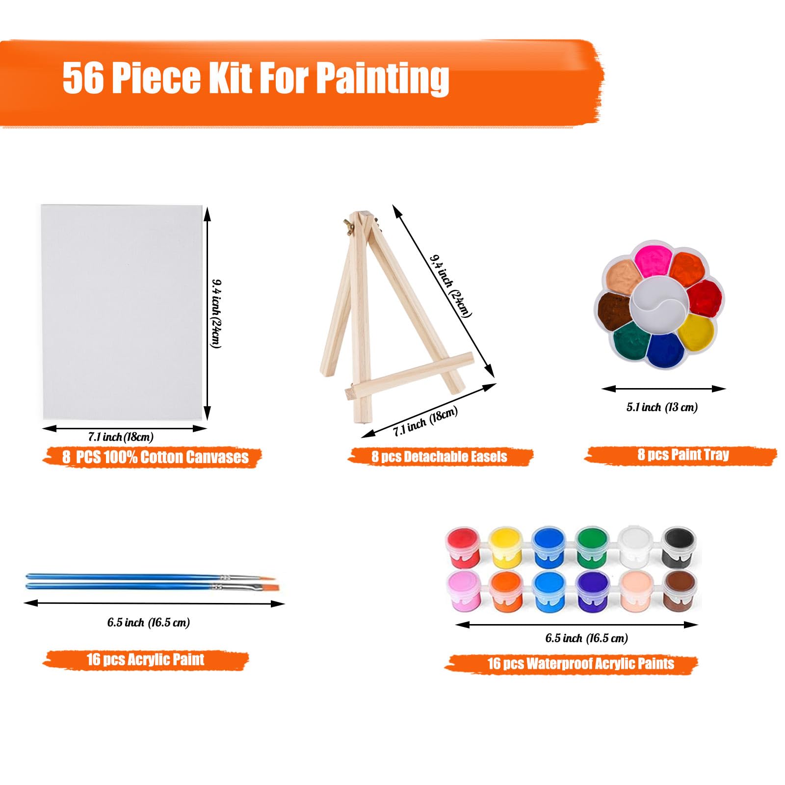 Orbixa cotton canvas boards