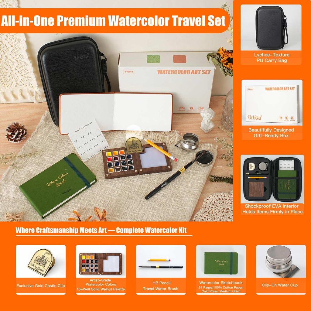Orbixa PU leather travel bag
