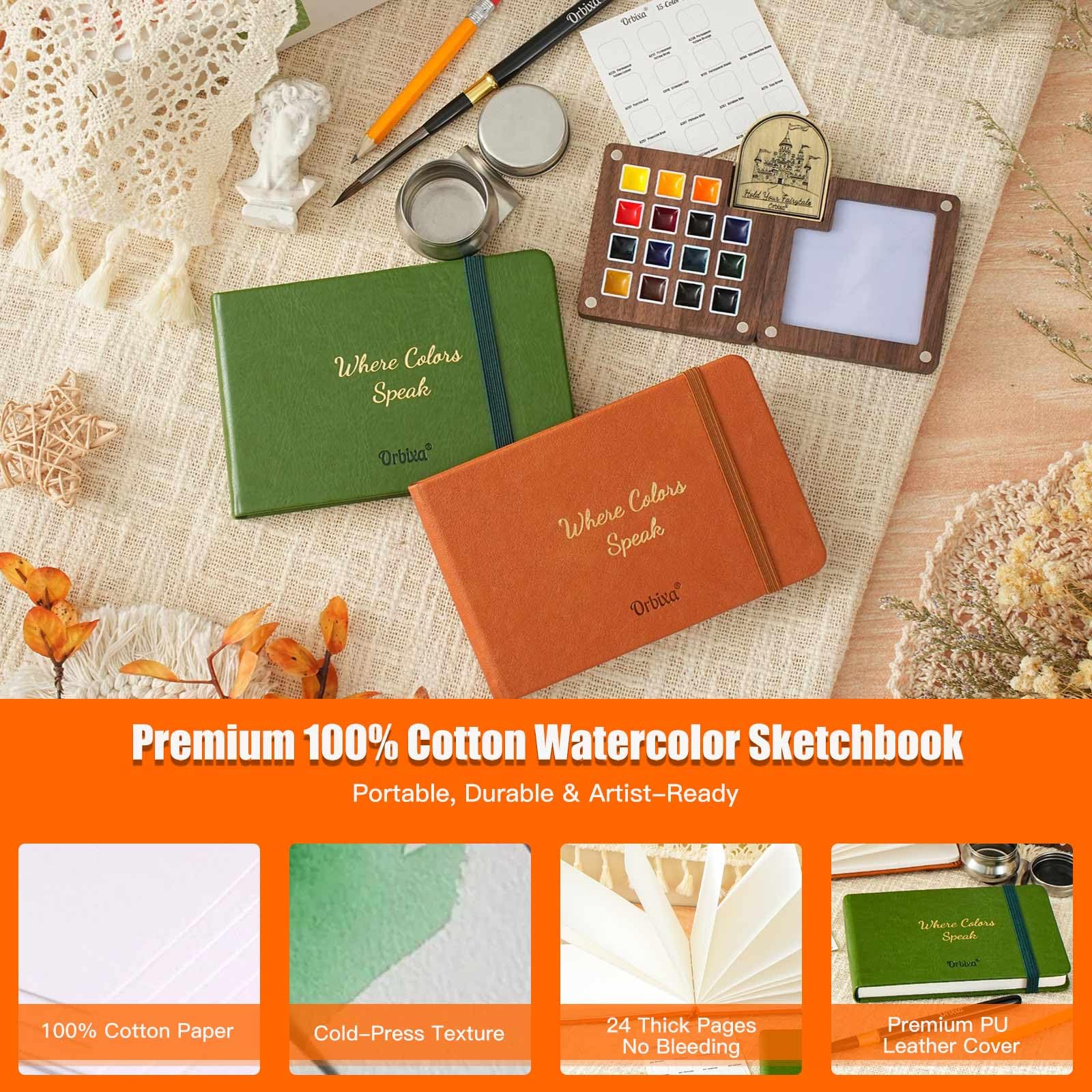 Orbixa cotton sketchbook