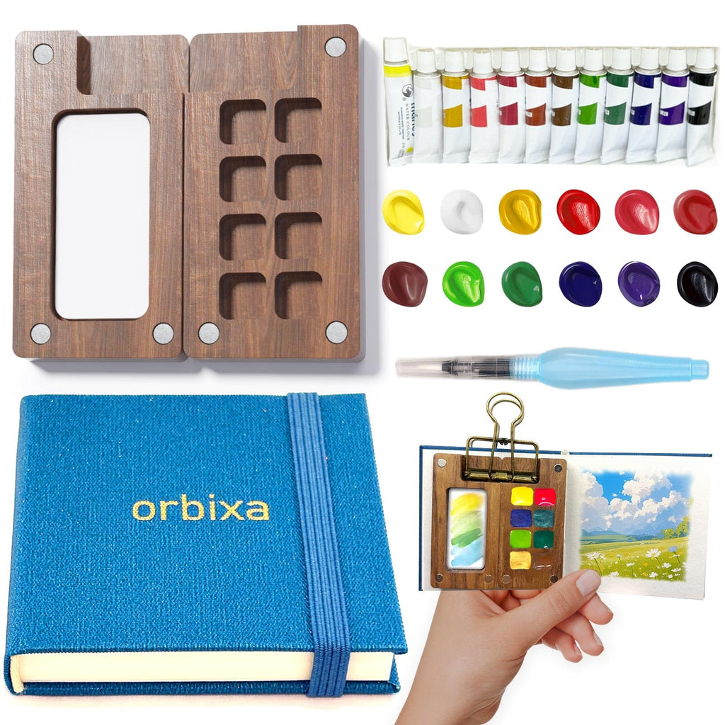 Orbixa mini watercolor palette 12 color
